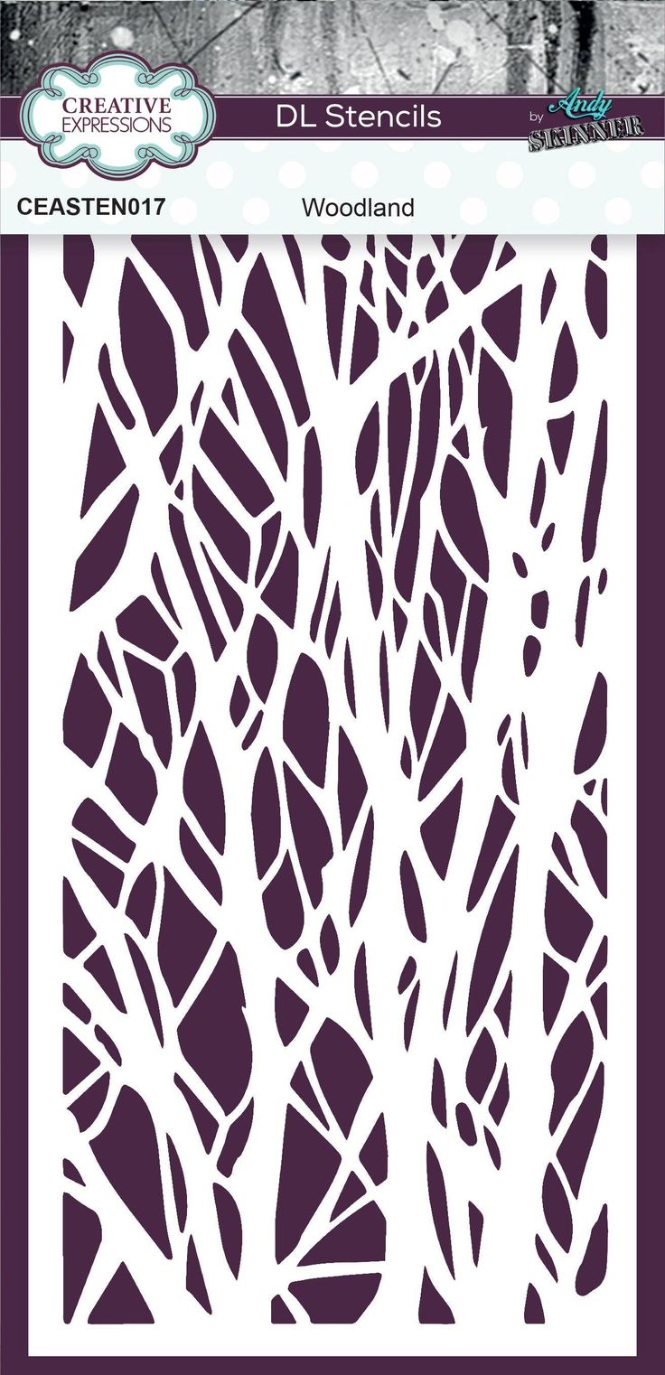 the crafter's workshop stencil is designed to look like an abstract pattern