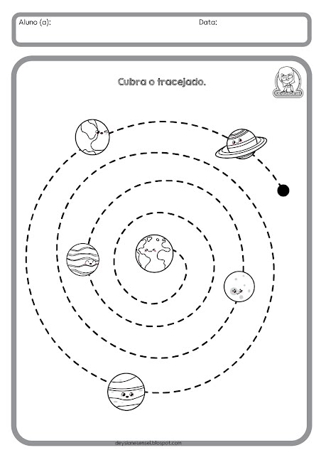 the solar system worksheet for kids to learn how to read and draw planets