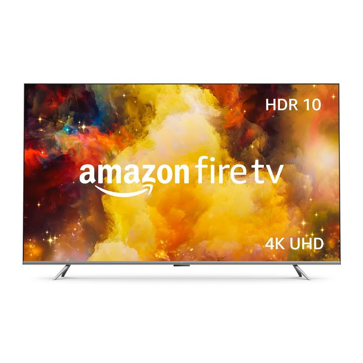 the 4k uhd smart tv with amazon fire tv on it's screen