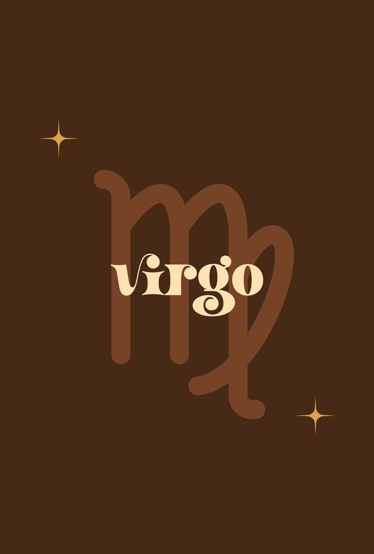 the zodiac sign virgo in brown and white