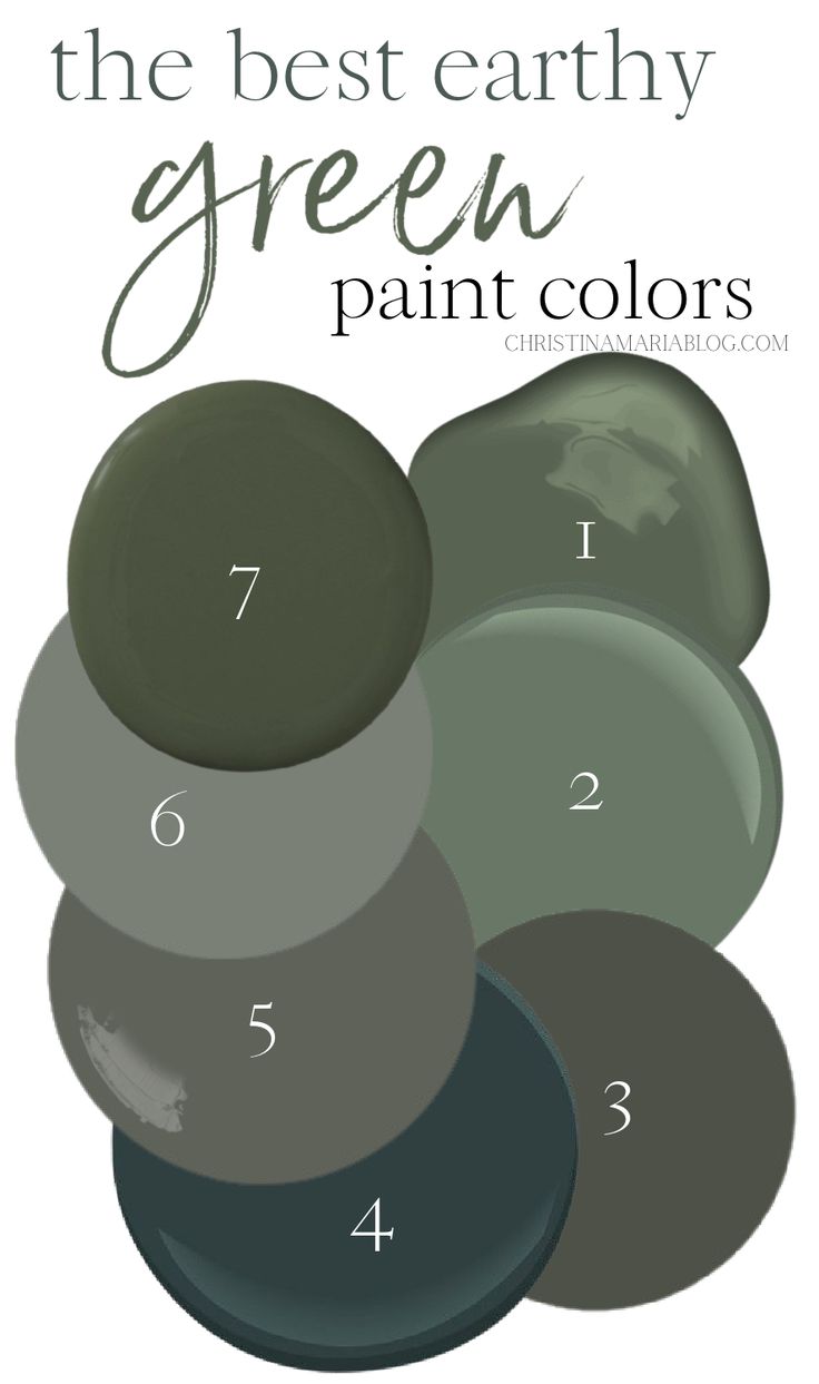 the best earthy green paint colors