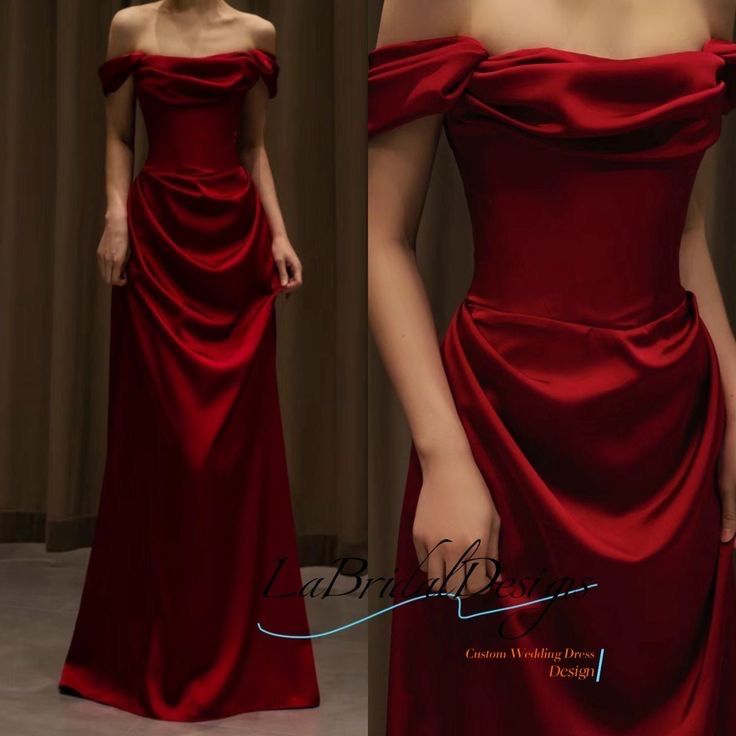 Formal Dresses To Buy, Long Red Corset Dress, Deep Red Dress Long, Floor Length Sleeves Dress, Marron Silk Dress, Cocktail Dress Corset, Formal Dresses For Events, Dresses To Wear At A Wedding, Basic Red Dress