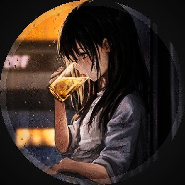 a woman drinking from a glass in front of a window with rain drops on it