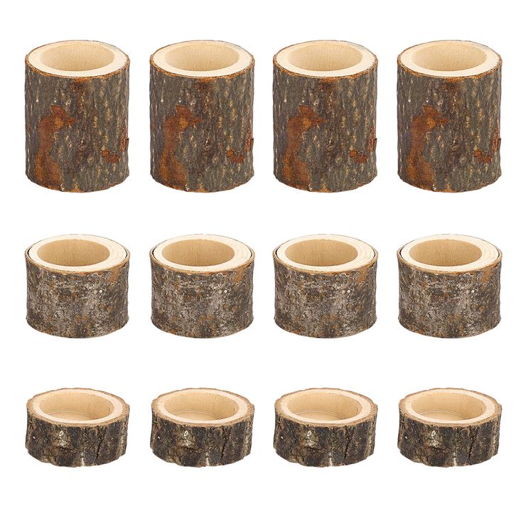 PRICES MAY VARY. Package includes 12PCS Wooden Tealight Candle Holders (4 Each Size: 1"H, 1.6"H, 2.7"H), made of high quality natural wood, they are portable and convenient to use, not easy to deform, providing long durability and strong rust & dust resistance. (NOTE PLEASE: As this candle holder is made of natural wood, please use it carefully to avoid burning!!) PLEASE confirm the detailed size of this combination on the third photo before purchasing!! Due to the material of natural wood and t Candle Centerpieces For Wedding, Rustic Candle Centerpieces, Tea Lights Centerpieces, Pillar Candle Stand, Wooden Candle Stand, Centerpieces For Wedding, Wooden Pillars, Tea Light Candle Holders, Candle Stands