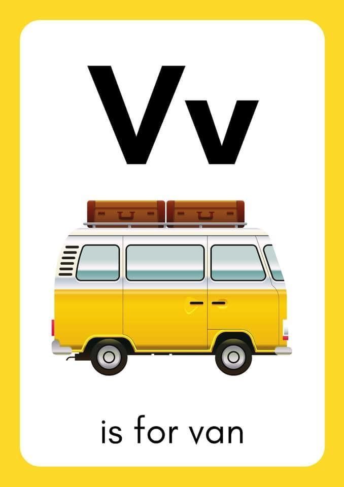 the letter v is for van