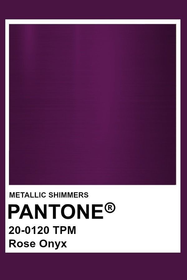 a pantone poster with the words metallic shimmers and an image of a purple background