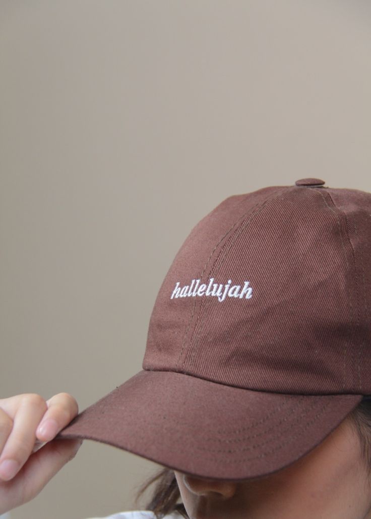 Season 8 Final Product! 👏🏼

Our Hallelujah Cap in Burnt Brown 🧢 🤎

Hallelujah literally translates from Hebrew as “Praise the Lord.”

All is for His Glory. All is for His Praise! ☝🏼❤️

Pre-Order opens at 5pm tomorrow 😄

What do you think?! 

Thank you for your amazing support! ❤️

#christianclothing #christiancap Christian Merch Ideas, Christian Merch Aesthetic, Church Merch Ideas, Merch Ideas Products, Christian Caps, Christian Clothing Brands, Church Merch, Christian Style, Christian Clothing Brand