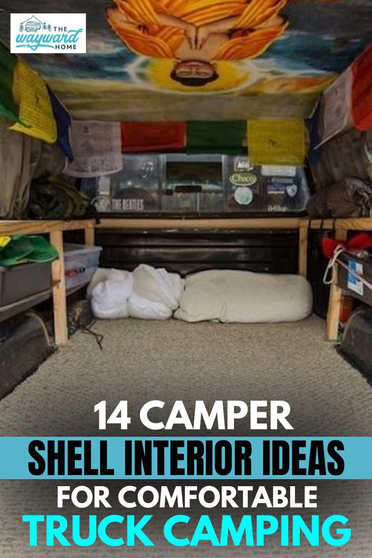 As a full-time truck camper, I would go bonkers if the gear inside my camper shell was unorganized. I’ve done a lot of research on camper shell interior ideas for comfortable truck camping and I am excited to share them with you. Truck Living Ideas, Truck Camper Topper, Truck Shell Camping Ideas, Diy Truck Camping, Camper Topper Truck Camping, Camping In A Truck Bed, Truck Bed Camping Ideas, Truck Camper Shell Camping, Camping In The Back Of A Truck