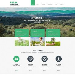 an image of the website page for environmental management company, greenpeagreen