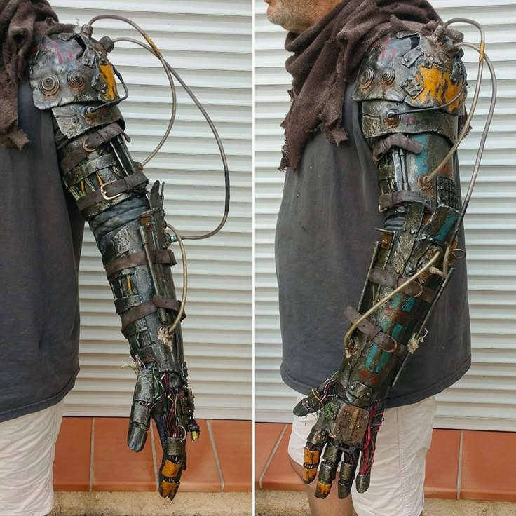 Steampunk Arm, Apocalypse Costume, Prosthetic Arm, Post Apocalyptic Clothing, Apocalyptic Costume, Armadura Cosplay, Post Apocalyptic Costume, Apocalyptic Clothing, Wasteland Weekend