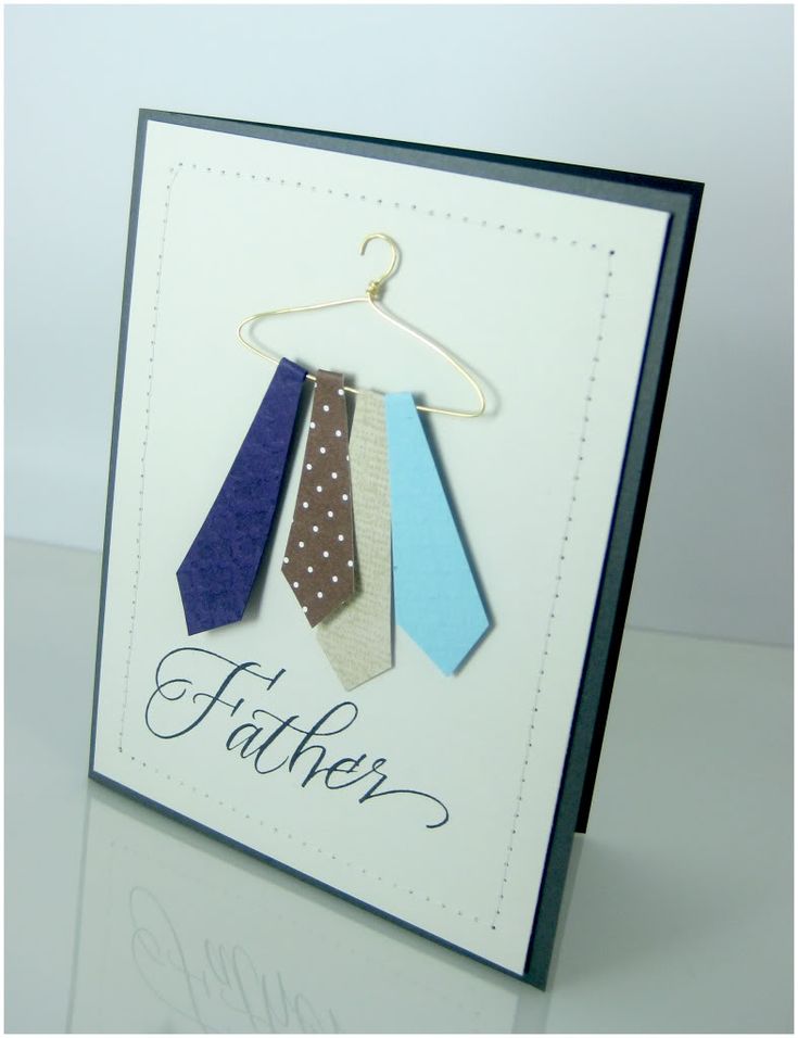 a father's day card with ties on it