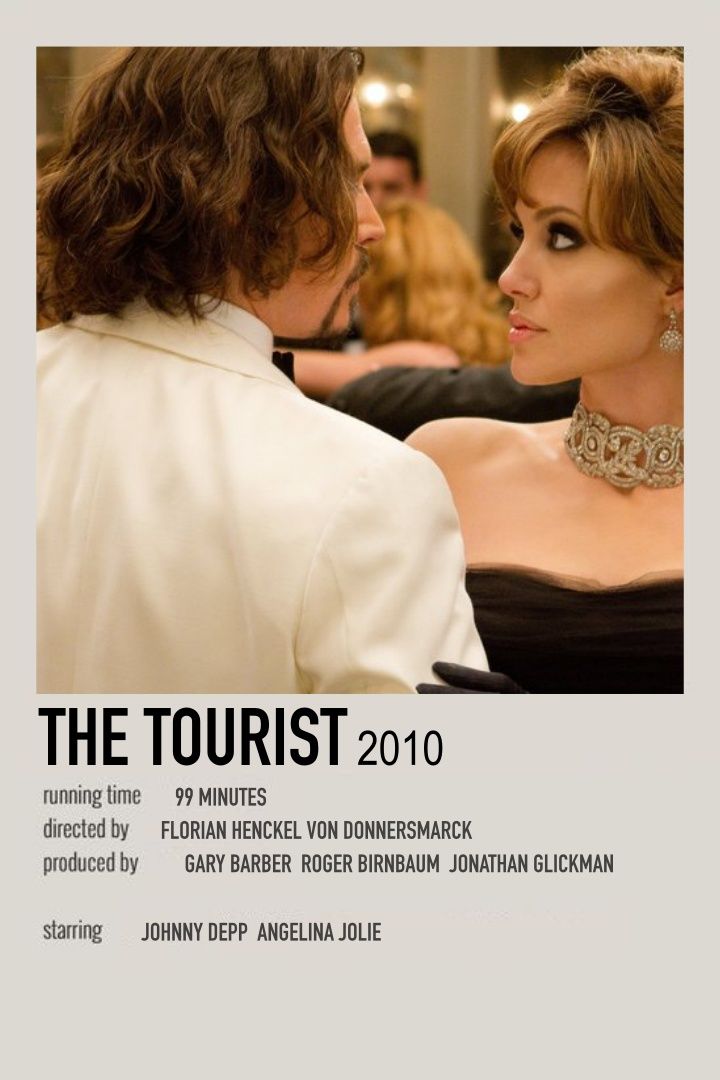 the tourist 2010 movie poster with johnny depper and julia maclennann