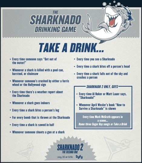 sharknado drinking game take a drink