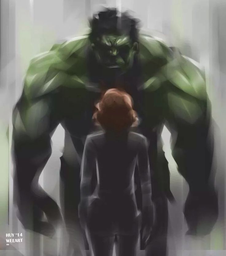 an image of a hulk and a woman with the caption saying, i'm physically how strong you are weaker will be your heart