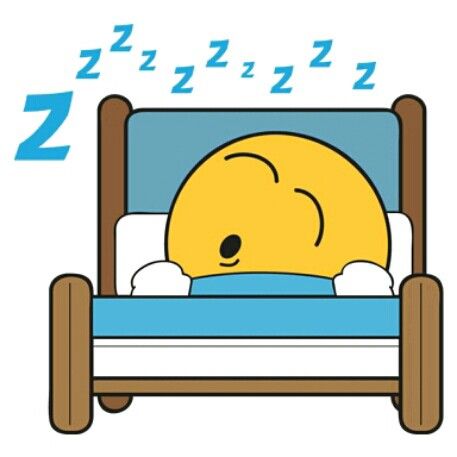 a cartoon character sleeping on a bed with the number 2 in front of him and his head