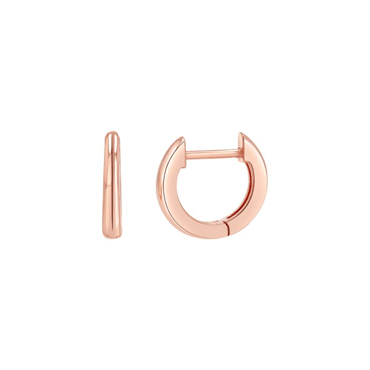 Our Tiny Huggie is the perfect easy to wear piece. Sized perfectly for most ear piercings, this huggie is so comfortable you will live in it! Made in 14K gold, this is the "white T shirt" of earrings. The perfect tiny huggie earring is here!

Size: 10mm Diameter - 1.8mm(W)

Sold As Single or Pair
Huggie Snap Closure
Solid 14K Gold
Lifetime Guarantee
Made in Los Angeles