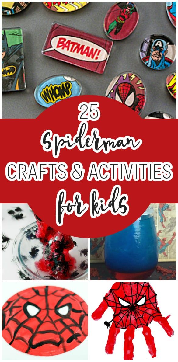 Find your inner superhero and get out your craft supplies! Your kids will love creating all of these Spiderman craft ideas.