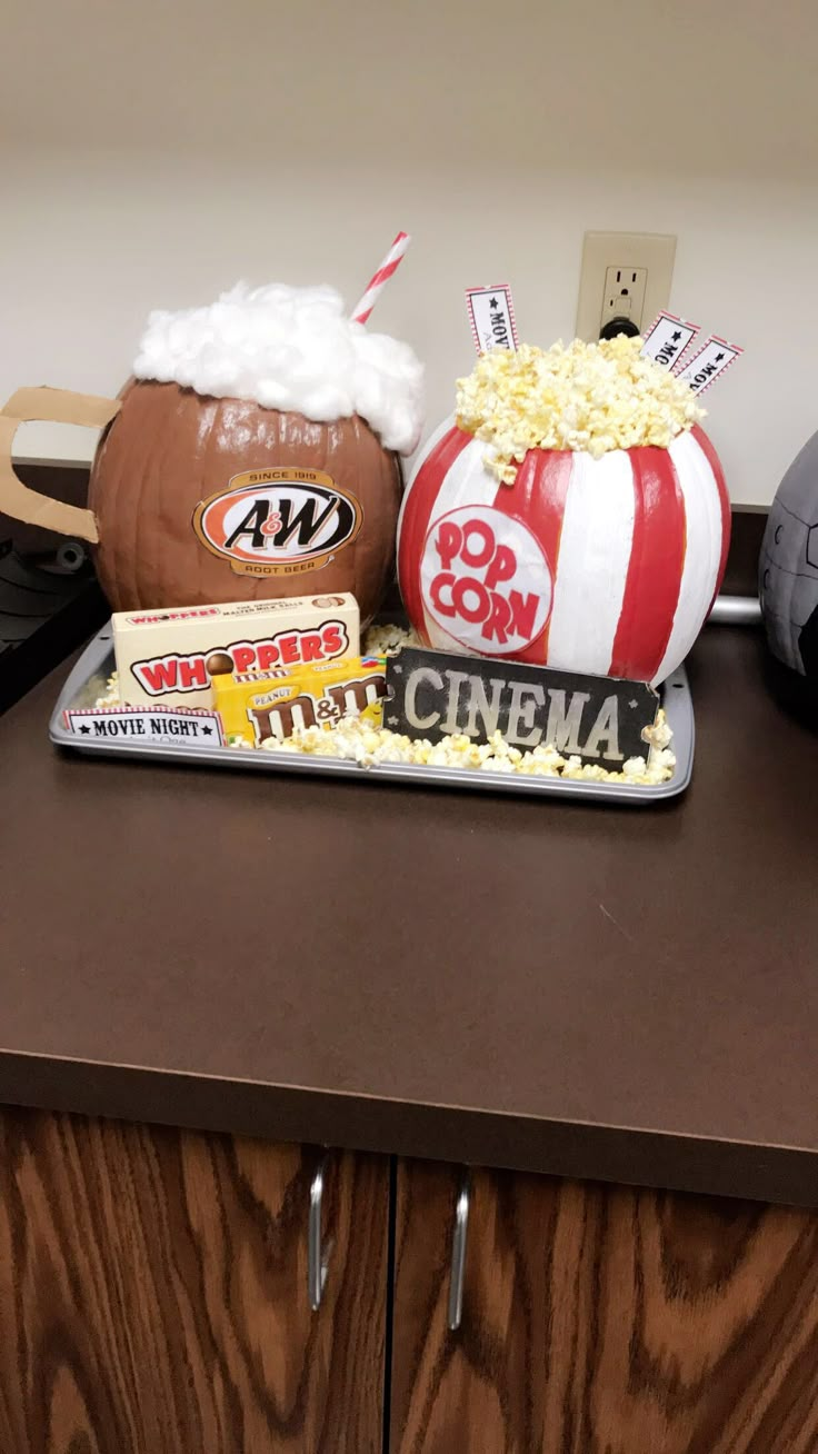 an assortment of food items sitting on top of a counter