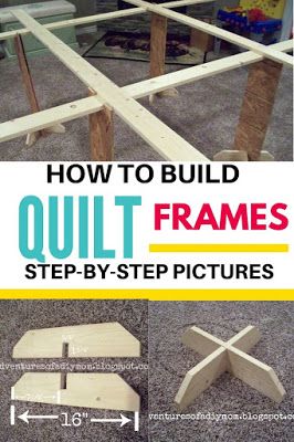 how to build a frame for a diy table with pictures and instructions on it