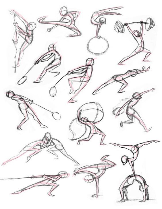 various poses and gestures for the body in this drawing lesson, i have never seen them before