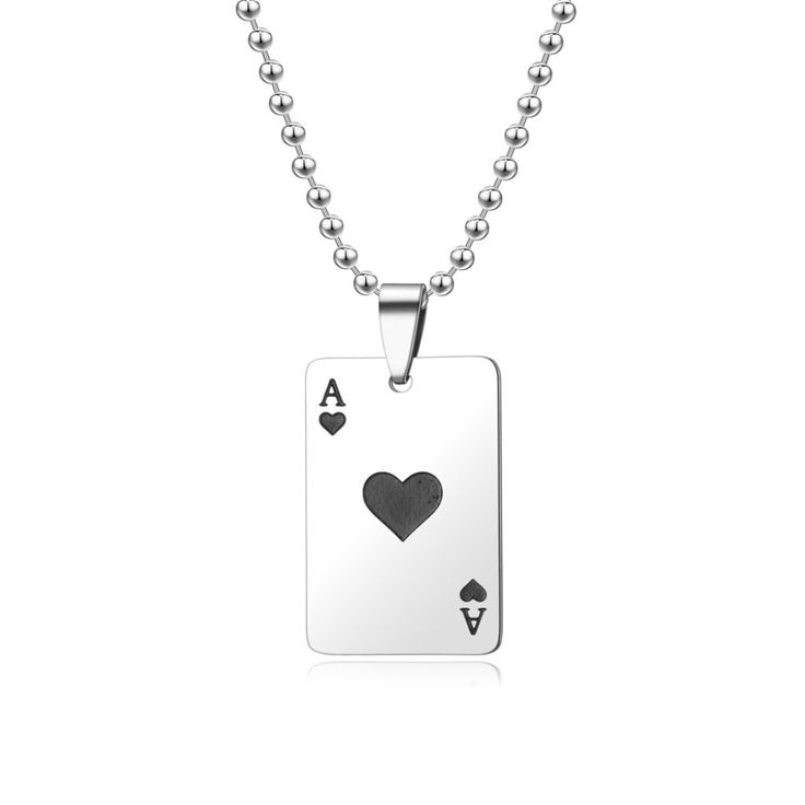 ~New Lucky Ace Of Spades Necklace ~1" X 1/14" Embossed Stainless Steel Playing Card Pendant ~22" Silver Snake Chain ~Secure Lobster Claw Clasp ~Ace Of Hearts Also Listed ~Perfect For The Gambler Or Casino Goer ~General Cleaning Instructions: Wipe With A Damp Cloth, Dry With A Soft Cloth. Do Not Immerse In Water Or Jewelry Cleaner. ~Thank You For Your Interest In This Item! ~Please Shop All My Closet Items! ~Follow Me For Future Finds! Dinosaur Necklace, Keychain Necklace, Ace Of Hearts, Ace Of Spades, Dragon Necklace, Red Necklace, Heart Keychain, Unique Necklace, Black Necklace