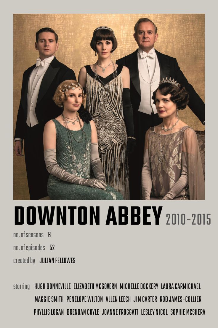 the poster for downton abbey 2010