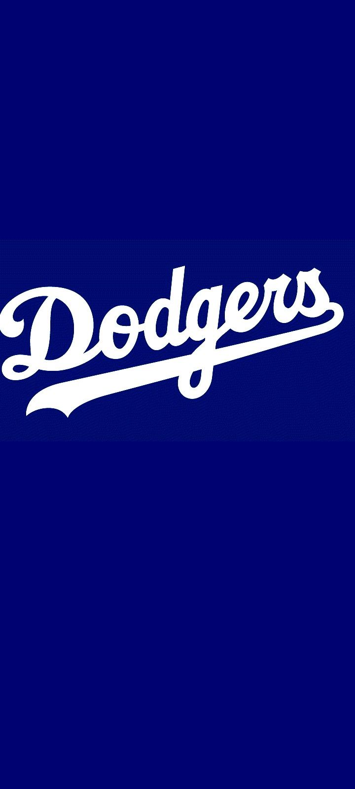 the dodgers logo on a blue background