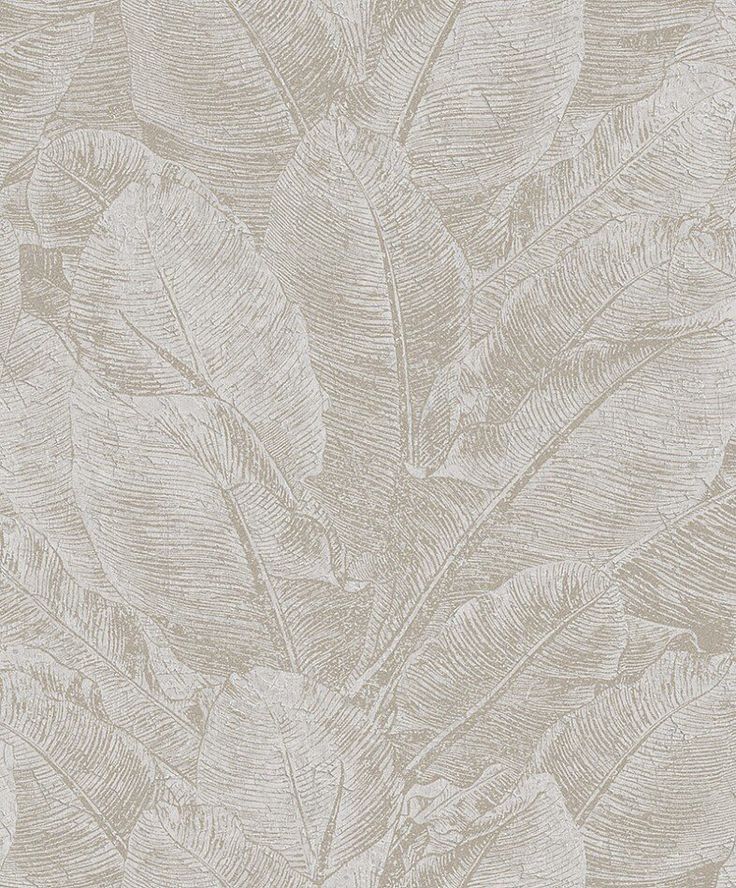 an image of a wallpaper with leaves in grey and white colors on it's surface