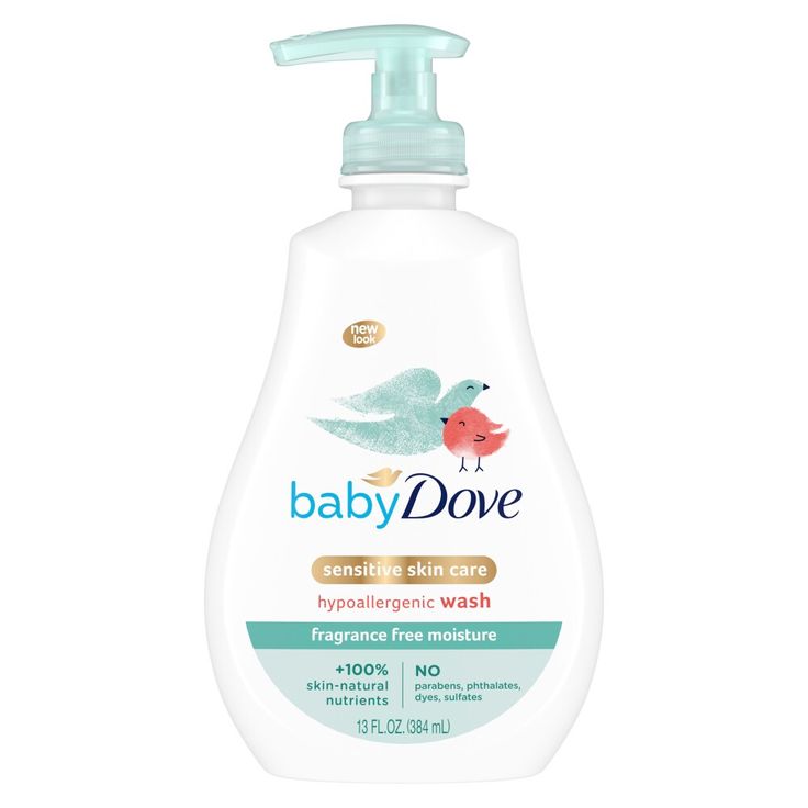 Baby bath time is special. And with baby skin being 30% thinner than ours, the best care is the gentlest. To help protect your little one’s skin, we created Baby Dove Fragrance Free Moisture Hypoallergenic Baby Wash to provide ultra-gentle care for baby's sensitive skin. Unlike other baby washes, our tear-free and hypoallergenic baby wash and shampoo is made with 100% skin-natural nutrients, which are identical to those naturally found in skin, and prebiotic moisture to help replenish the essent Dove Sensitive Skin, Liquid Body Wash, Baby Body Wash, Soothing Baby, Gentle Baby, Baby Soap, Baby Bath Time, Baby Lotion, Sensitive Skin Care