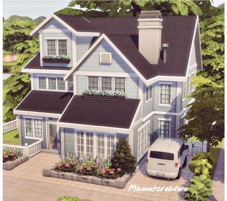 an artist's rendering of a house with a car parked in the front yard