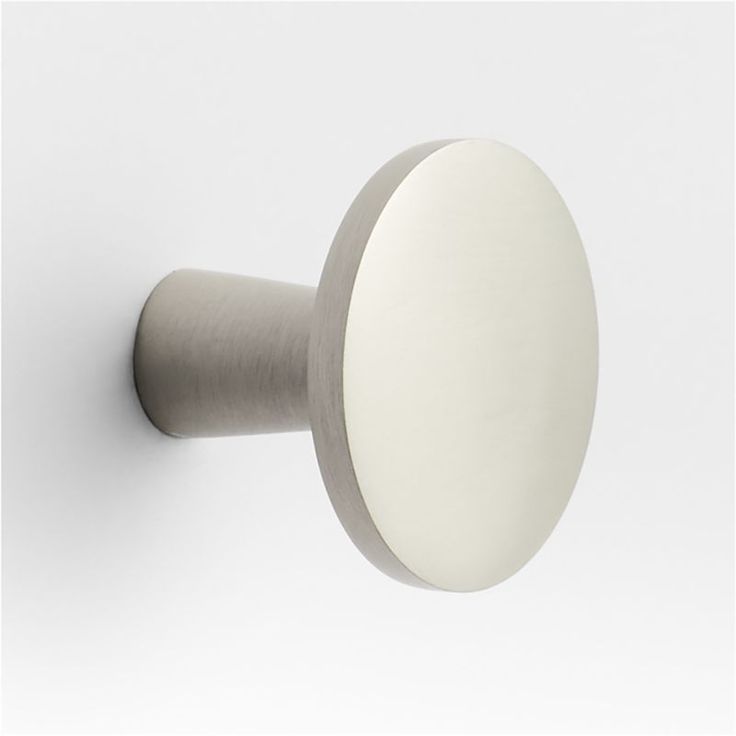 a white door knob with a round handle