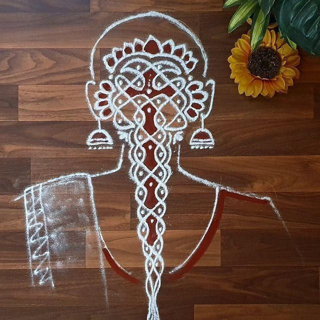 Kolam Art, Easy Rangoli Designs Videos, Very Easy Rangoli Designs, Rangoli Designs Photos, Easy Rangoli Designs Diwali, Rangoli Side Designs, Sikku Kolam, Rangoli Designs Latest, Simple Rangoli Designs Images