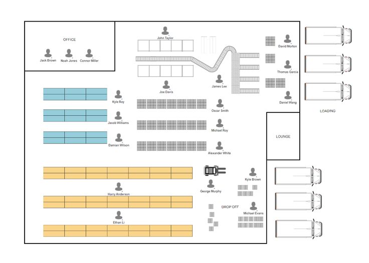 the floor plan for an office building