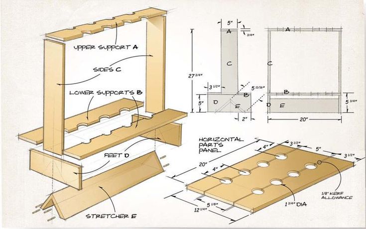 the plans for a diy woodworking project