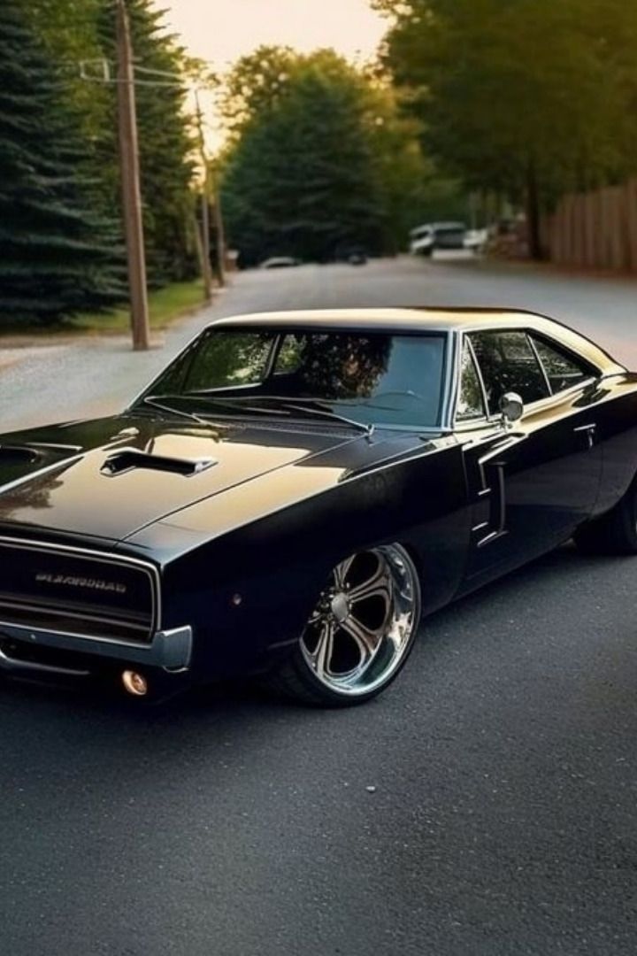 A sleek and powerful Dodge Charger showcasing its iconic muscle car design and timeless beauty. Black Dodge Charger, Cars Drive, Power Design, Dodge Muscle Cars, Design And Technology, Custom Muscle Cars, Charger Stand, American Cars, Unique Features