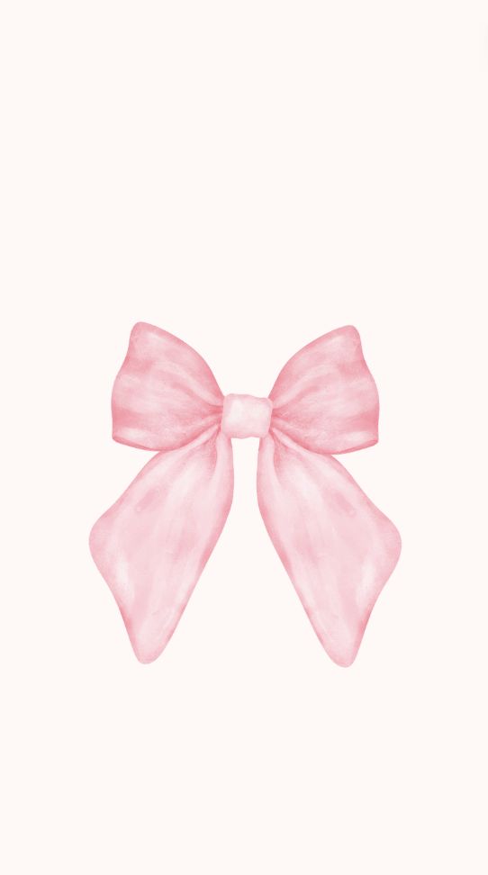 a pink bow on a white background