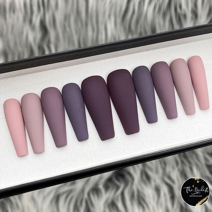 Colored Acrylic, Matte Nails Design, Fall Acrylic Nails, Gradient Nails, Pretty Acrylic Nails, Best Acrylic Nails, Matte Nails, Fall Nails, Cute Acrylic Nails