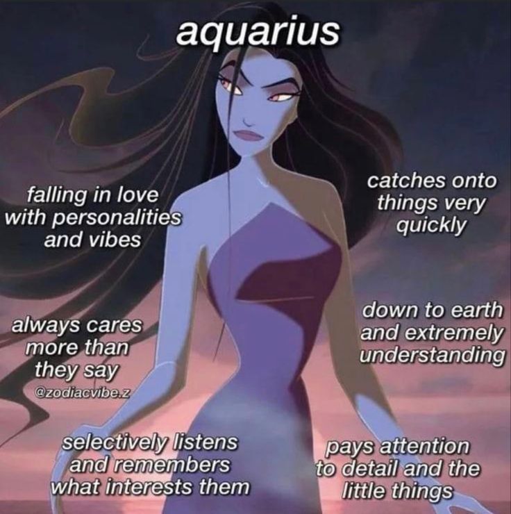 the zodiac sign for aquarius is shown in front of an image of a woman with long hair