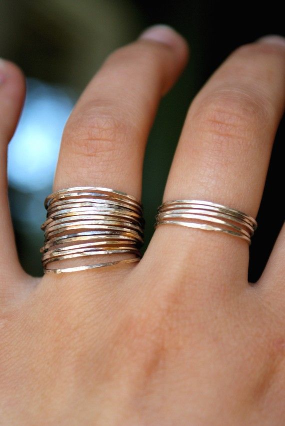 ♥♥♥♥♥♥♥♥♥♥♥♥♥♥♥♥♥♥♥ fashion consciousness ♥♥♥♥♥♥♥♥♥♥♥♥♥♥♥♥♥♥♥ Minimalist Silver Stackable Rings, Modern Jewellery Design, Sterling Silver Stacking Rings, Stacking Ring Set, Silver Stacking Rings, Simple Jewelry, Stackable Rings, Dandy, Stacking Rings