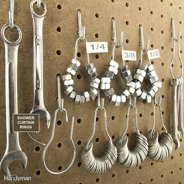 there are many different tools on the wall