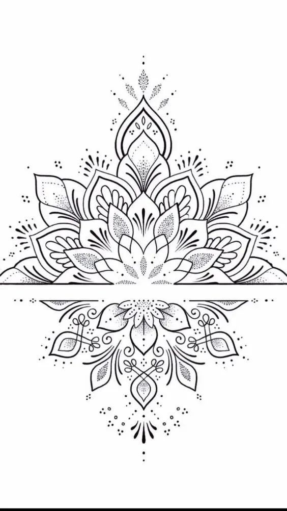 Tattoo Drawing Ideas | Find Your Own Style Mandala Arm Tattoos, Tato Mandala, Mandala Tattoos For Women, Tattoos Sketches, Mandala Wrist Tattoo, Mandela Tattoo, Half Sleeve Tattoo Stencils, Floral Mandala Tattoo, Mandala Hand Tattoos