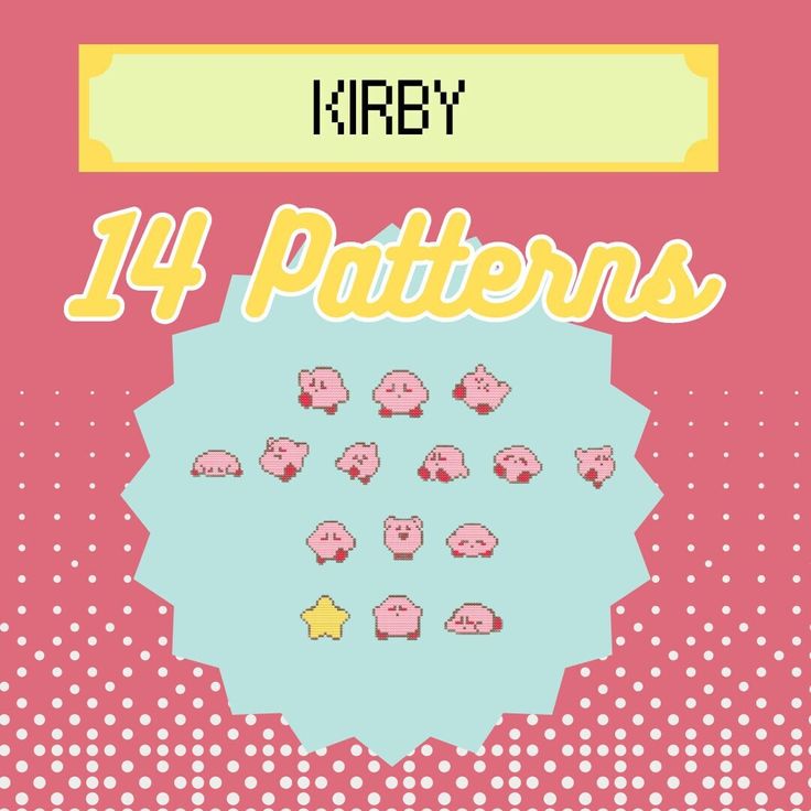 Life is a lot like Kirby: half the time it sucks, half the time it blows. Which Kirby are you today? Welcome to BebebeanDesigns! Check back from time to time for more adorable designs :) I post cute designs that are easy and fun to make! Kirby Emotes PDF/SVG Pattern INSTANT DOWNLOAD 84 x 150 stitches  7 DMC  This pattern can be used for cross stitch, crochet, Perler bead art, patches, etc.. Please keep in mind that the colors you see will depend on your monitor settings and may not exactly match Kirby Emotes, Art Patches, Cross Stitch Crochet, Stitch Crochet, Perler Bead Art, Dmc Thread, Perler Bead, Perler Beads, Bead Art