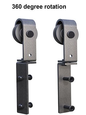 an image of two door handles with the words 360 degree rotation on each side