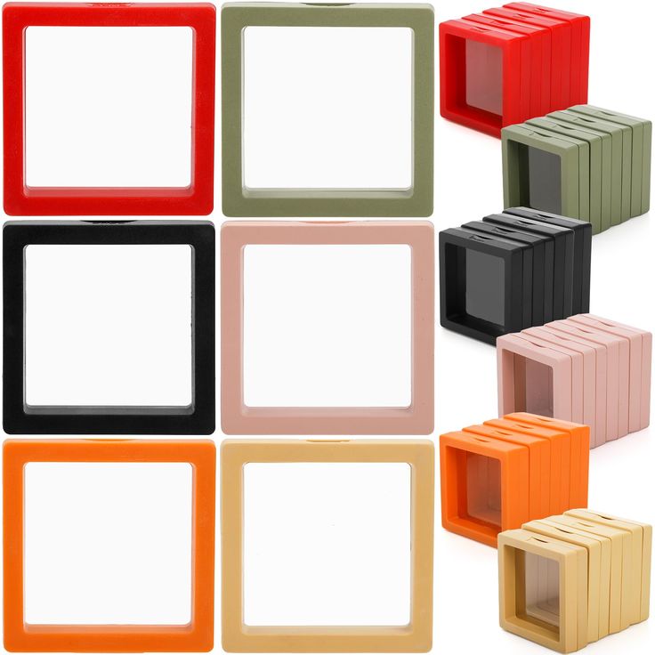 there are many different colored blocks in the shape of cubes