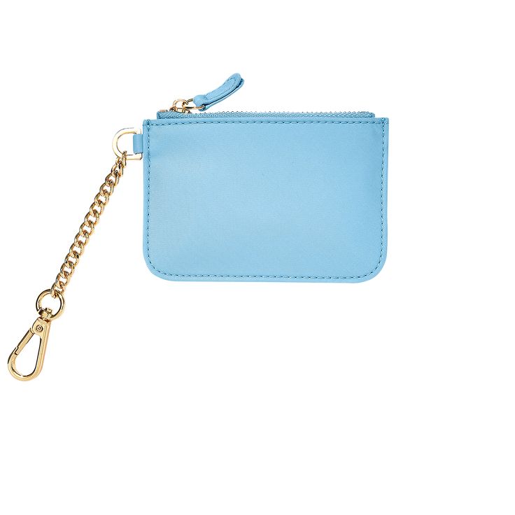 A small-but-stylish daily essential, our Keychain Wallets are customizable & comfortably hold an ID, cards & keys—of course! Small Keychain Wallet, Card Wallet Keychain, Preppy Keychain Wallets, Cute Blue Rectangular Coin Purse, Cute Blue Wallet With Card Slots, Jewelry Roll, Keychain Wallet, Hand Model, Travel Wallets