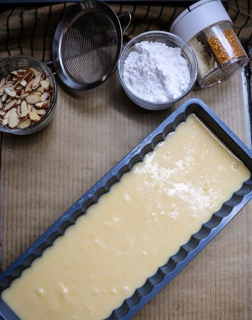 an image of some food that is in the pan and ready to be baked into something