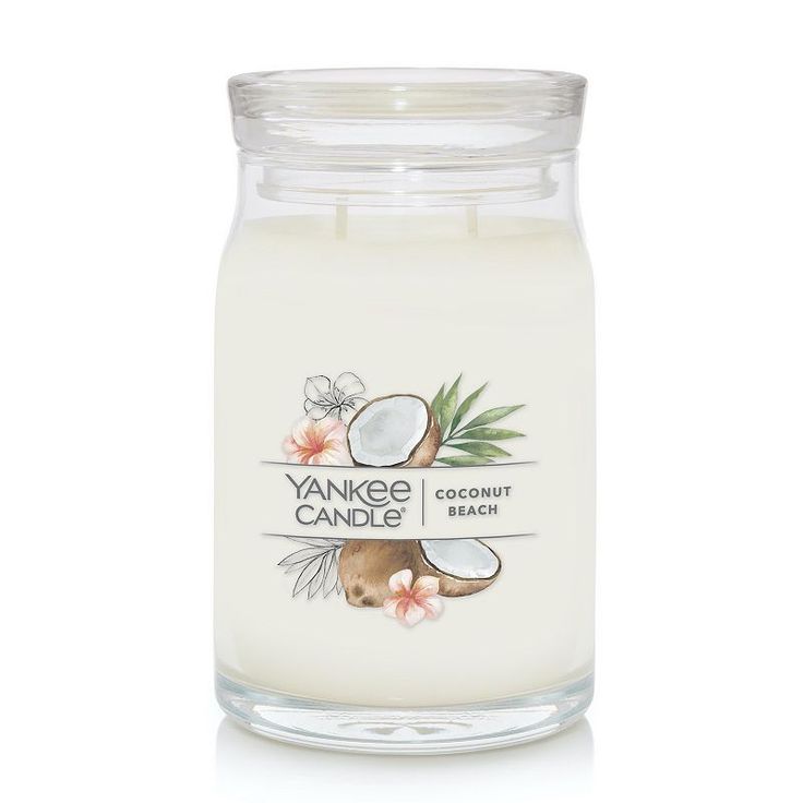 yankee candle coconut beach large jar