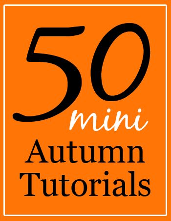 an orange sign with the words 50 mini autumn tutors