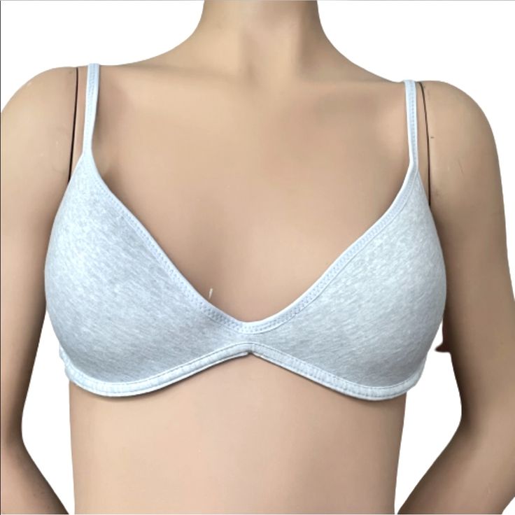 Light Heather Grey Push Up Bra. Jersey Knit Fabric. Adjustable Straps, Hook Closure, Underwire. Size 38b. Inv #4791 Jersey Knit Fabric, Push Up Bra, Women's Intimates, Push Up, New Color, Heather Grey, Heathers, Knit Fabric, Adjustable Straps