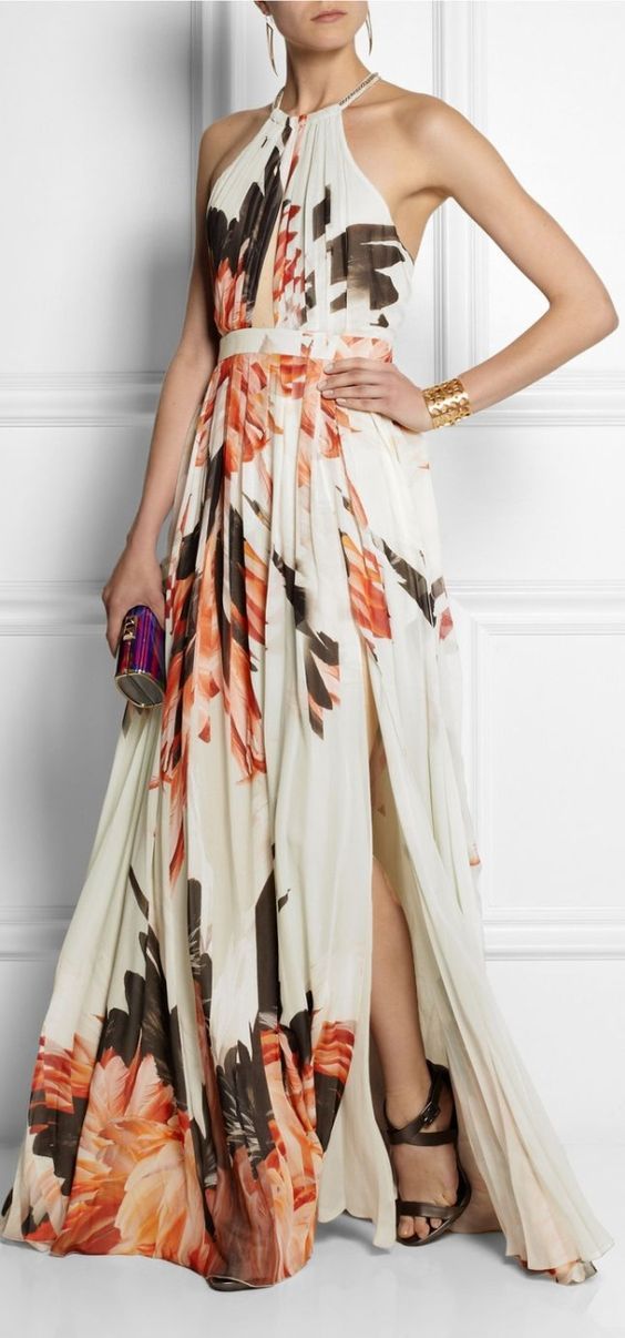 Vestiti: Dresses Guest, Chiffon Gown, Marchesa, Elie Saab, Mode Inspiration, Silk Chiffon, Roberto Cavalli, Trendy Dresses, Pretty Dresses